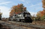 NS 708 leads train P54 eastbound 